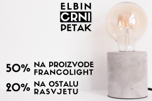 Odlični popusti na unutarnju i vanjsku rasvjetu | Elbin Crni Petak