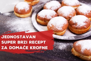 Jednostavan super brzi recept za domaće krofne