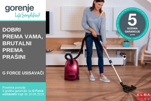 Gorenje vam daje 5 godina garancije za 5 godina bezbrižnosti