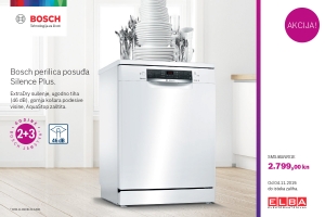 Ekstra tiha Bosch perilica za ekstra čisto posuđe!