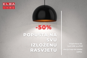 -50% NA SVU IZLOŽENU RASVJETU!